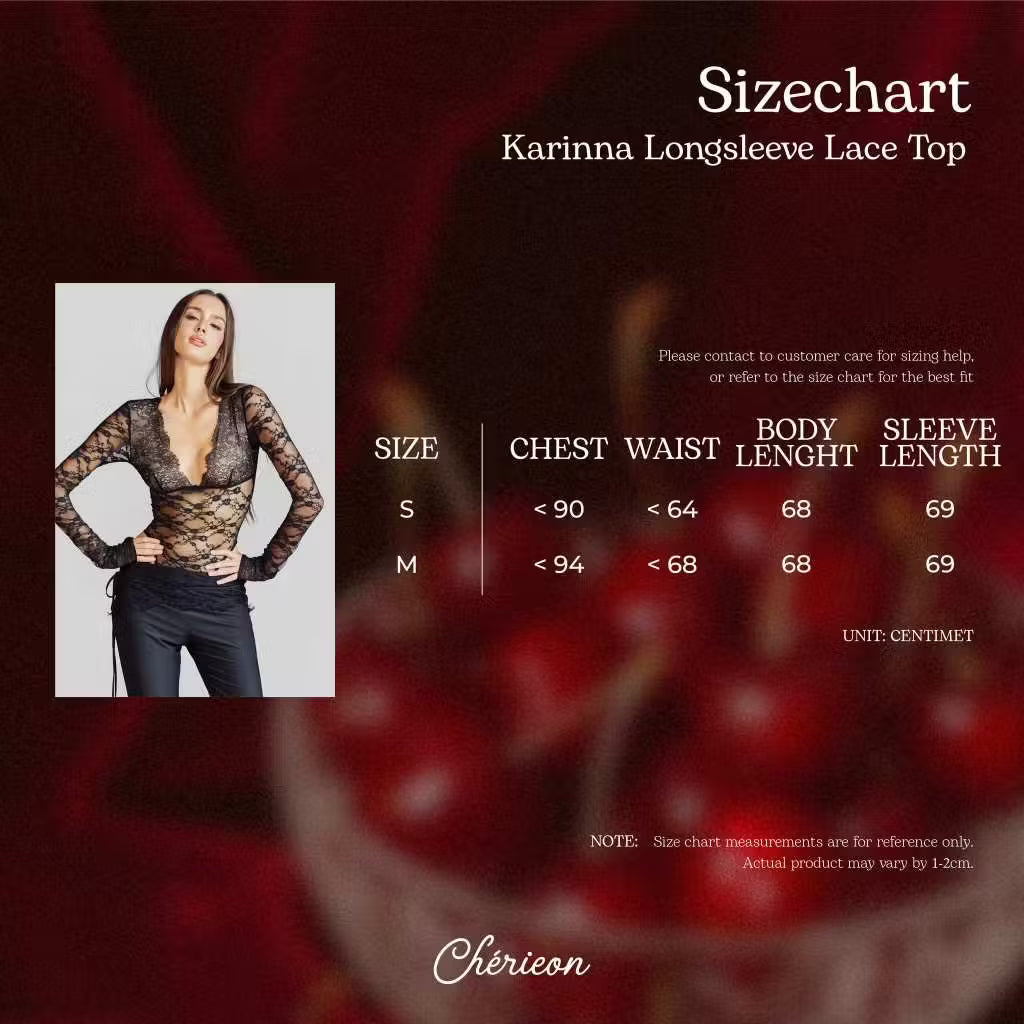 Cherieon Karinna Long Sleeve Lace Top Bodysuit