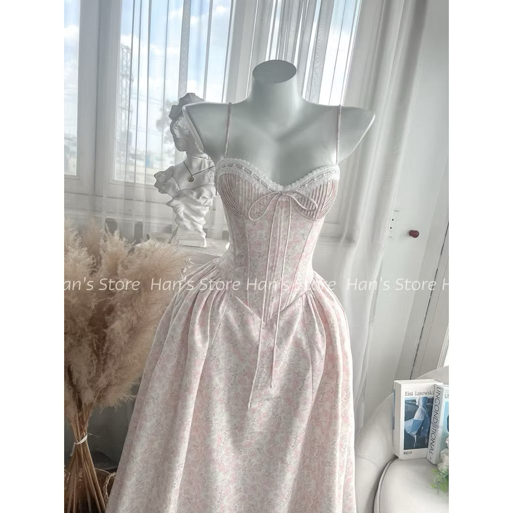 Hans Rose Corset Maxi Dress