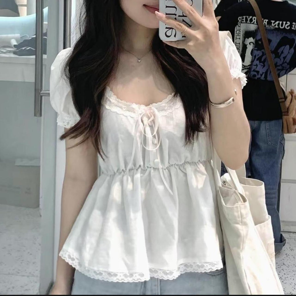 My Baby doll Top - White (Pre-order)