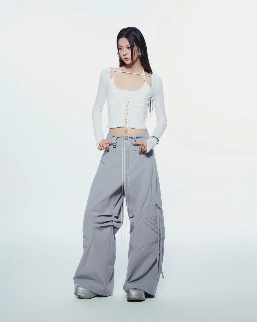 BISOU LONG SLEEVE TOP (White) - READY TO DISPATCH WITHIN 48 hours