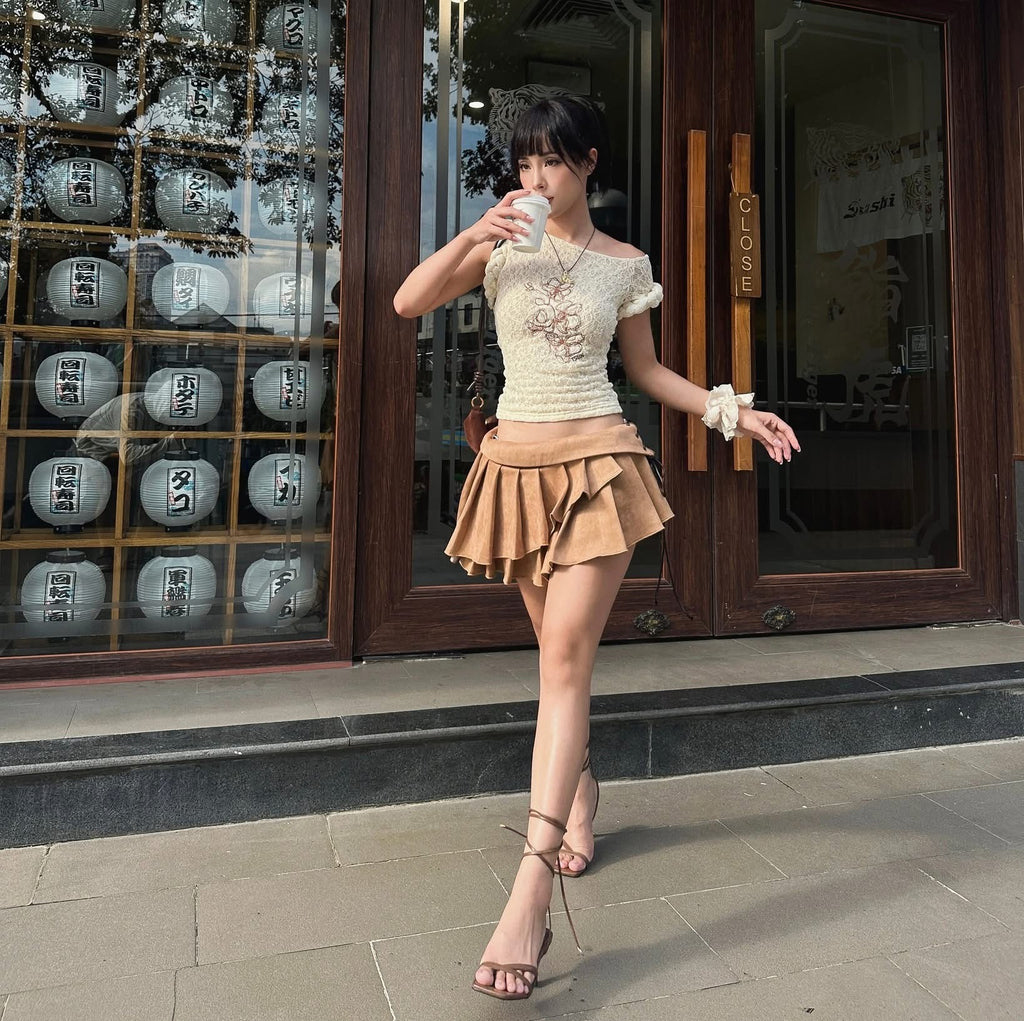 STUN Orchid Lace Top