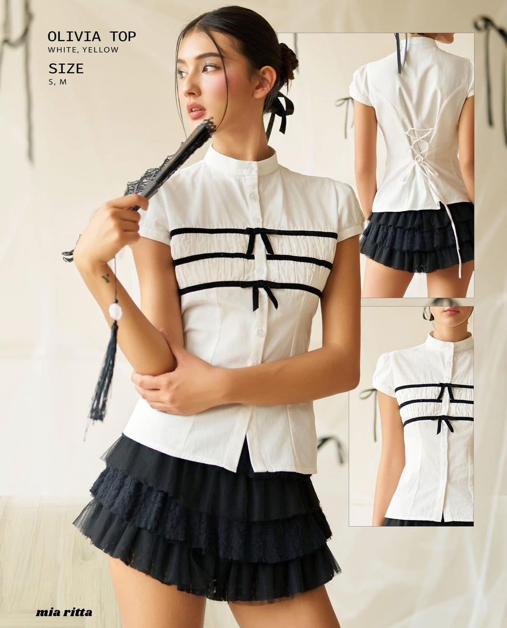Mia Riatta Olivia Top - Ready to dispatch in 48 hours