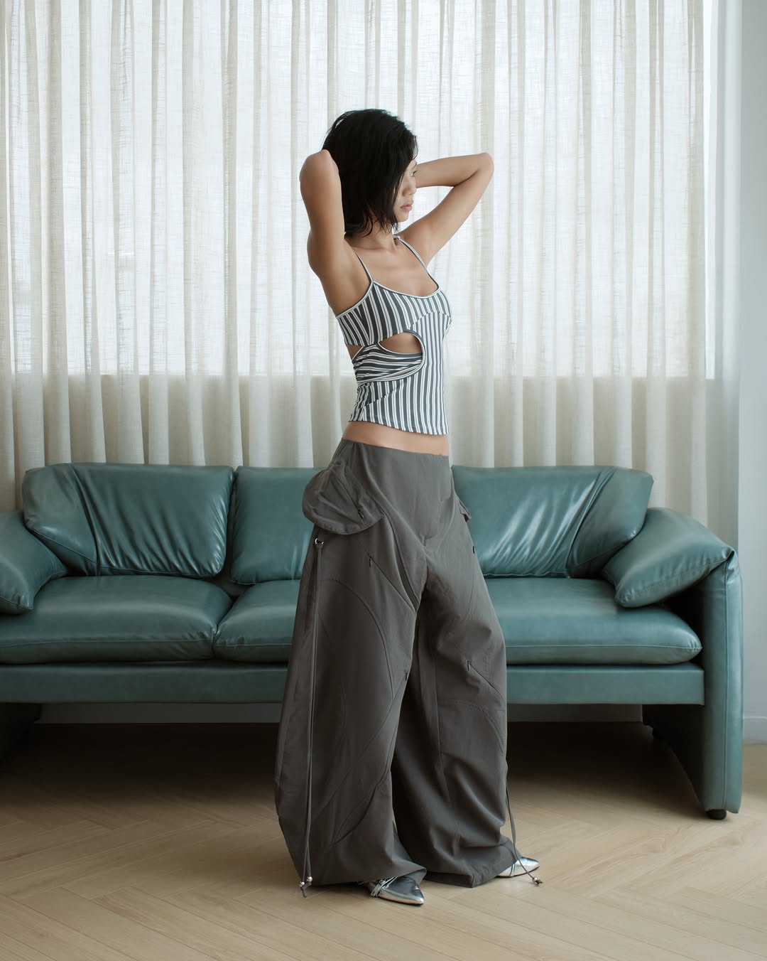 BunnyHill LUCINE TOP (NAVY STRIPES)