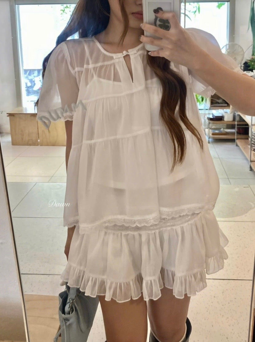 1998-Nabi Skirt (White) - Ready to dispatch in 48 hours