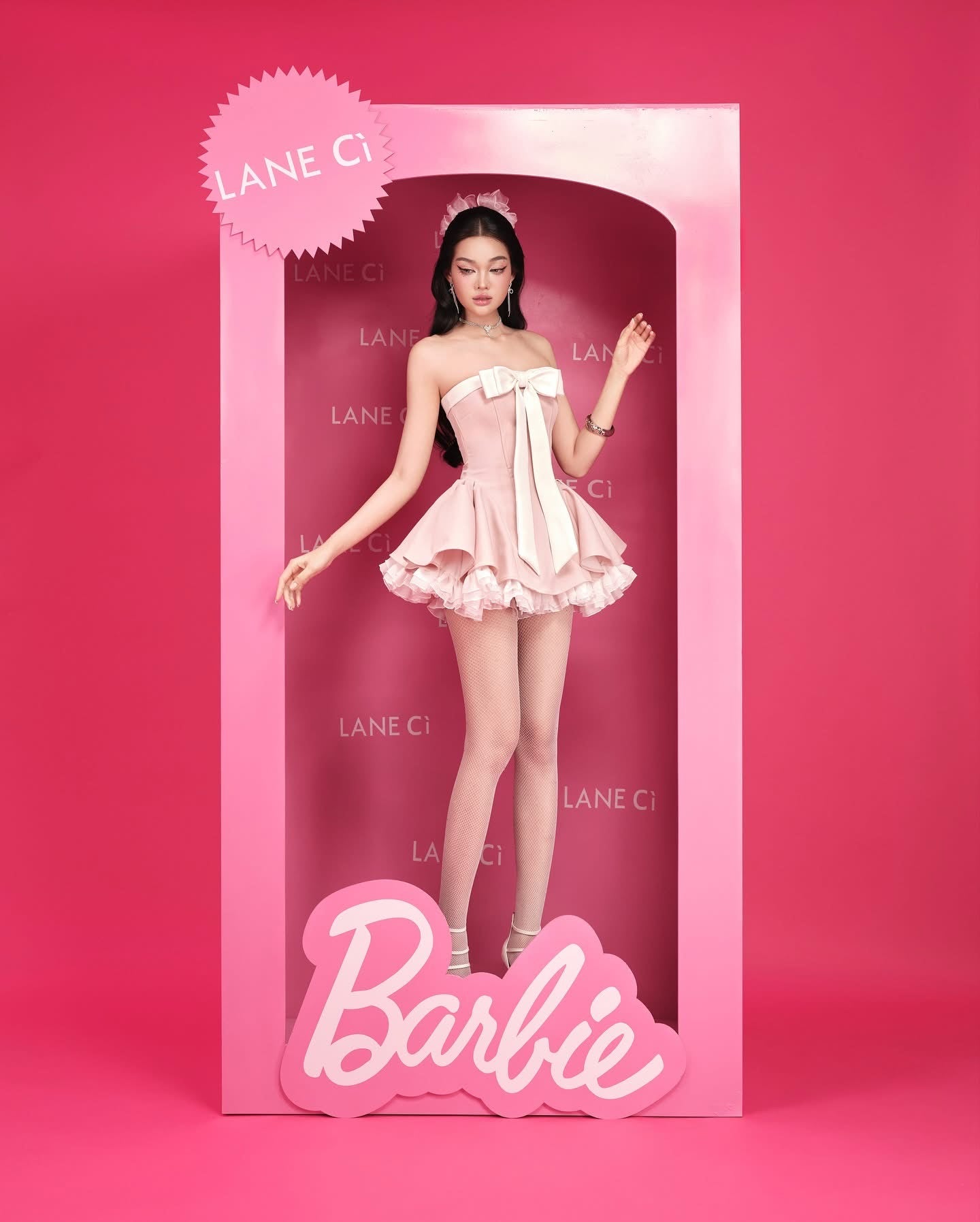 LANE CÌ Bunny Dress ( Pink )