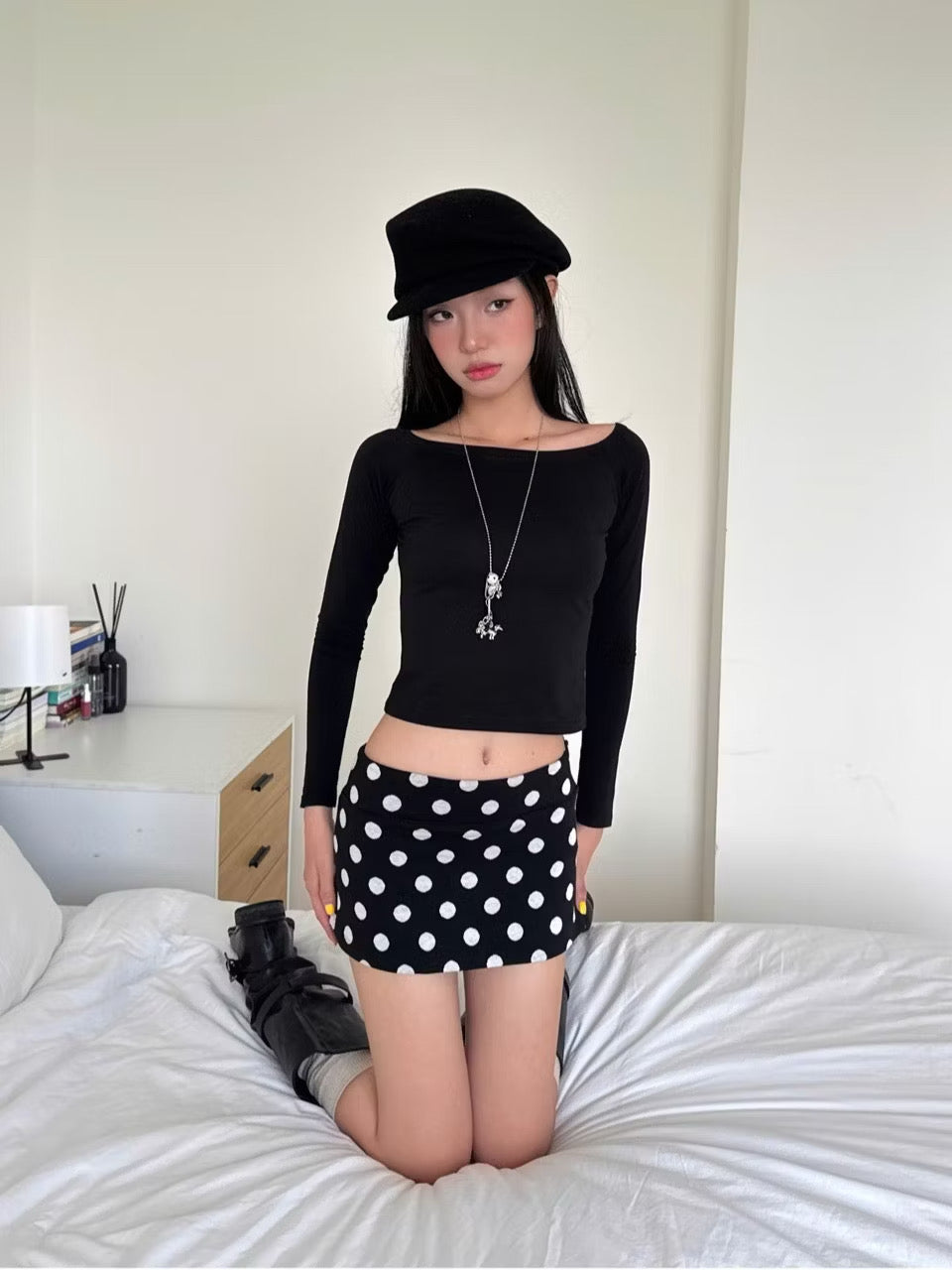 Calem.Club Polka Dots Mini Skirt