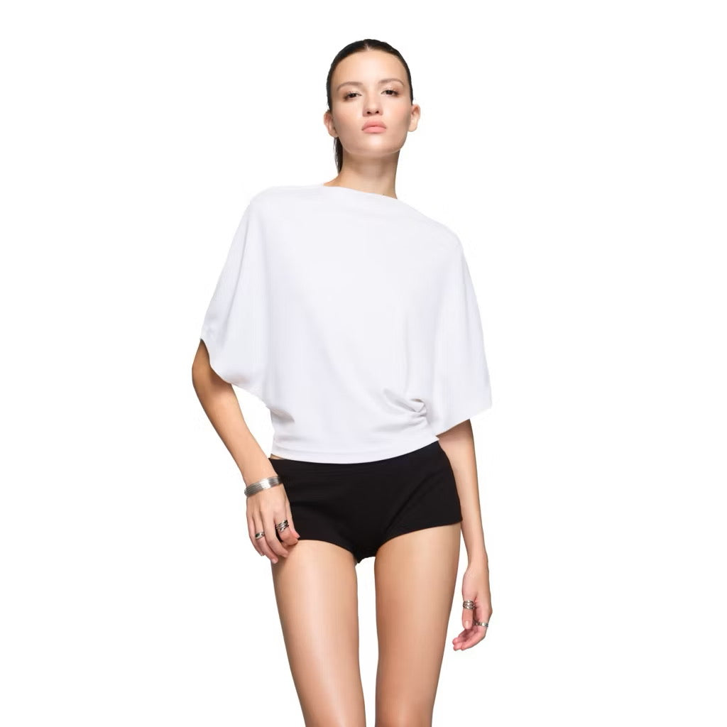 Backless Lace-Up Tee 