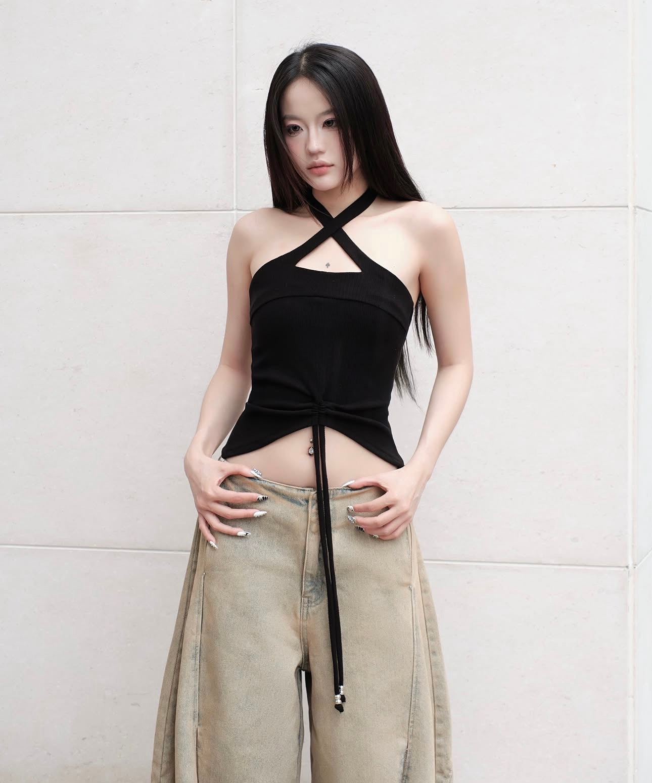 BUNNYHILL CHERIE HALTER TOP (BLACK)- READY FOR DISPATCH WITHIN 48 hours