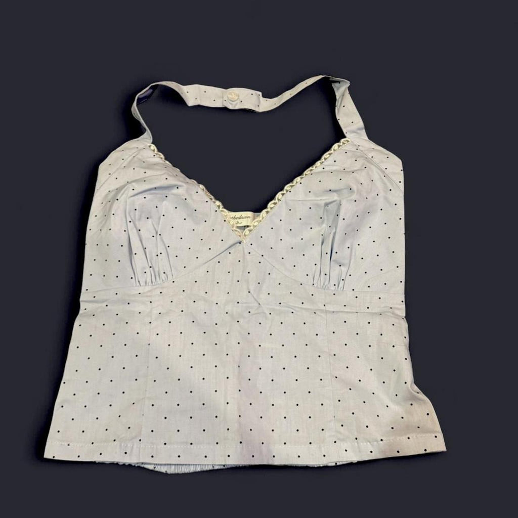 Blue Coast Polka Dot Top - Sample