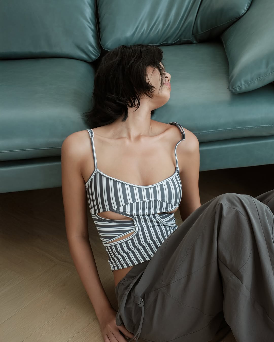 BunnyHill LUCINE TOP (NAVY STRIPES)