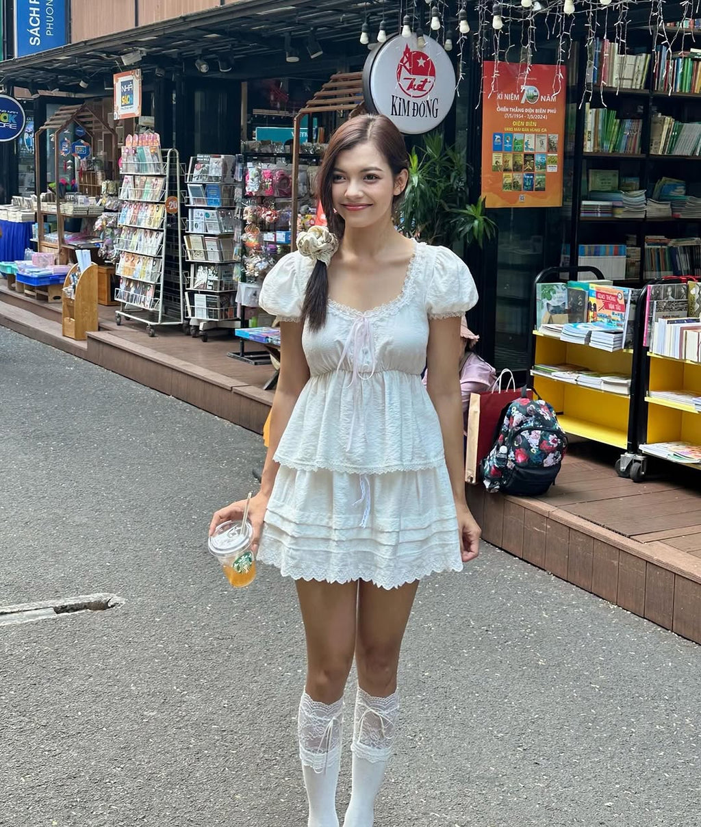 My Baby doll Top - White (Pre-order)