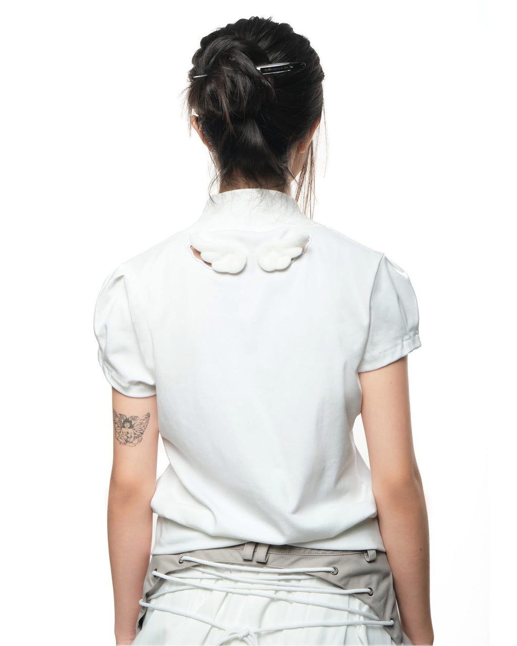 UYU Sakura Wing Zipper Top