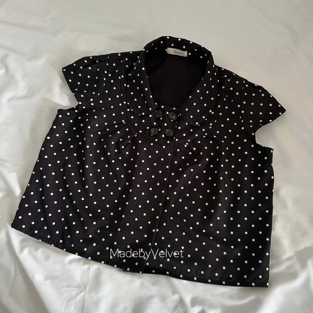 Velvet Dot Top