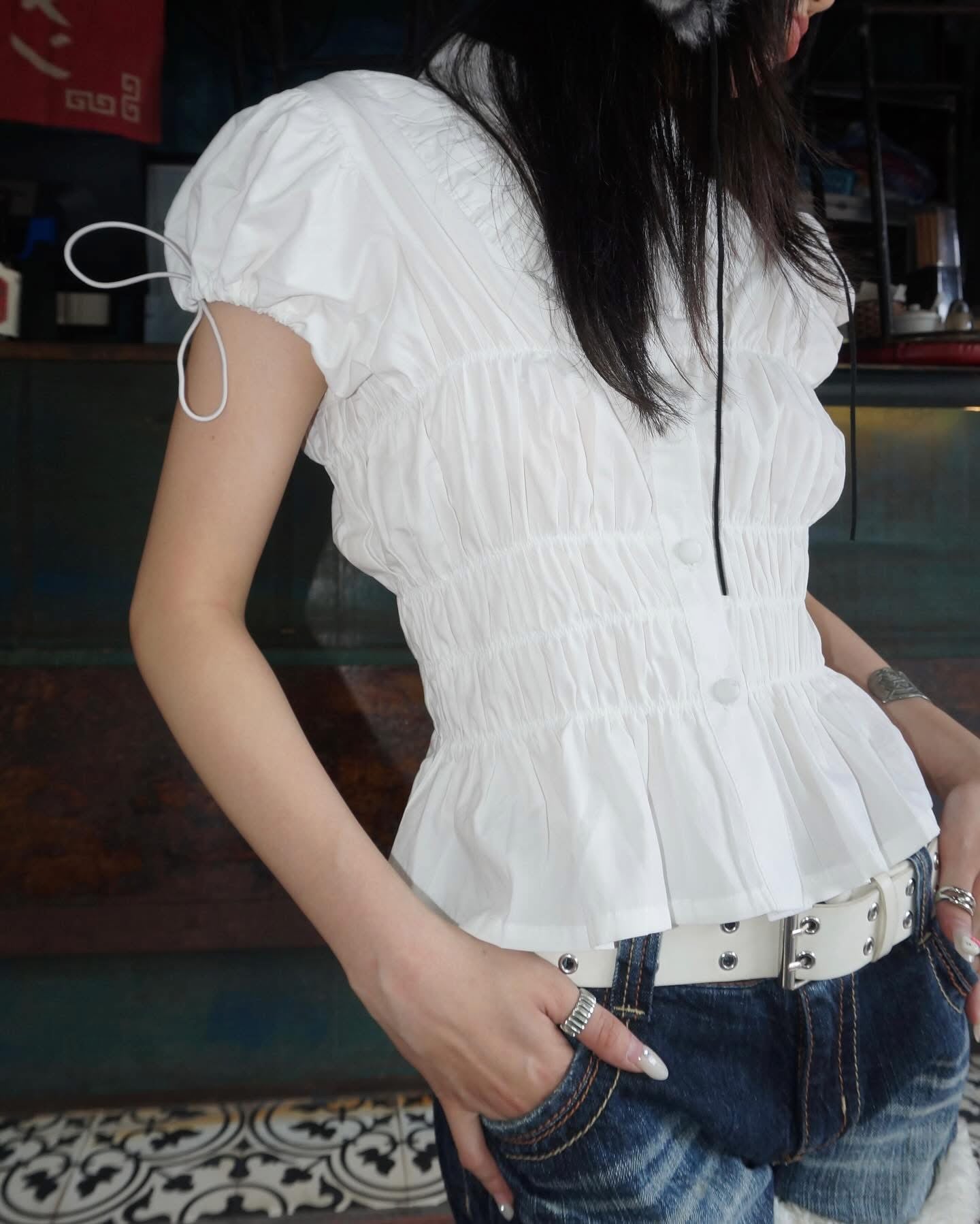 Milky Blouse Top