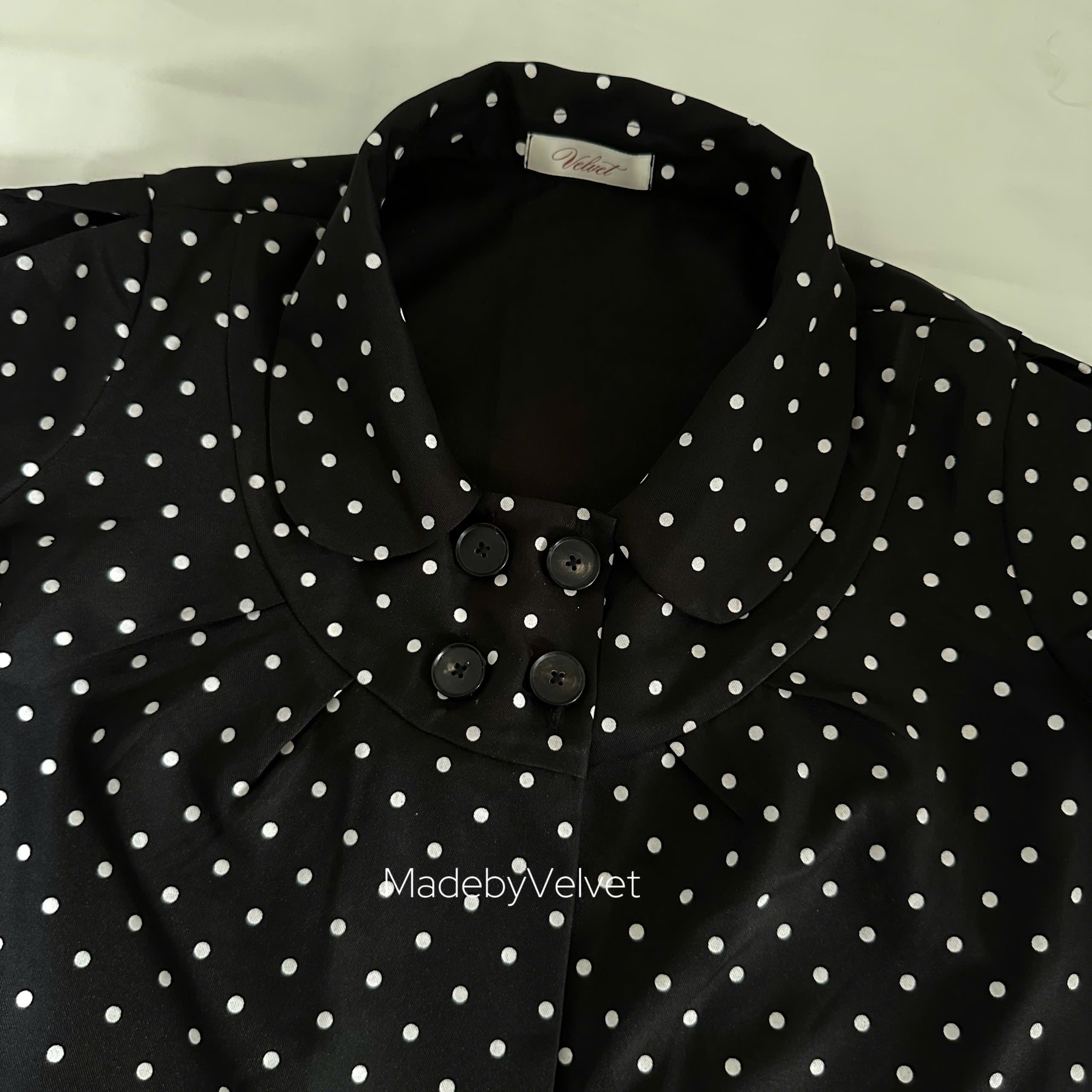 Velvet Dot Top