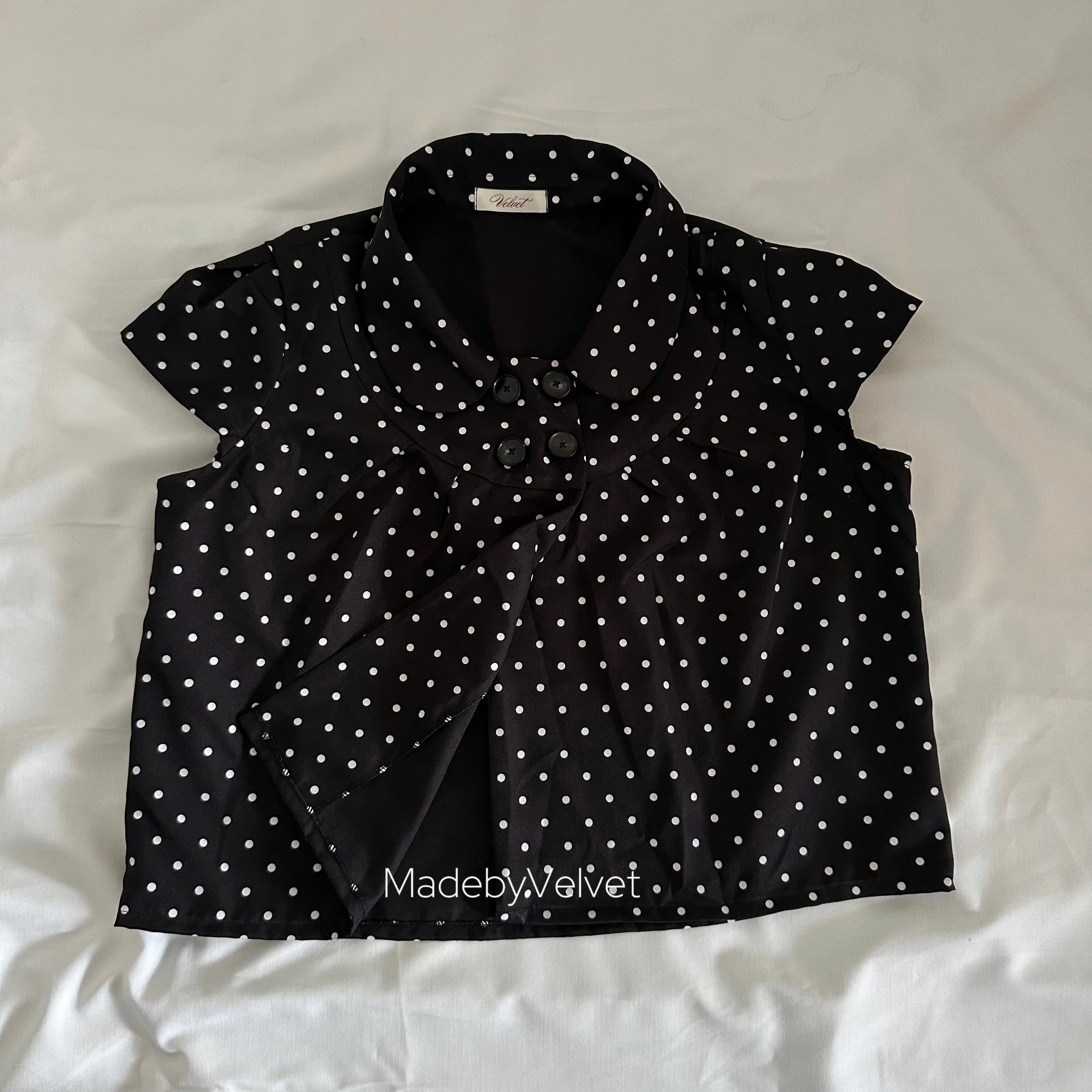 Velvet Dot Top