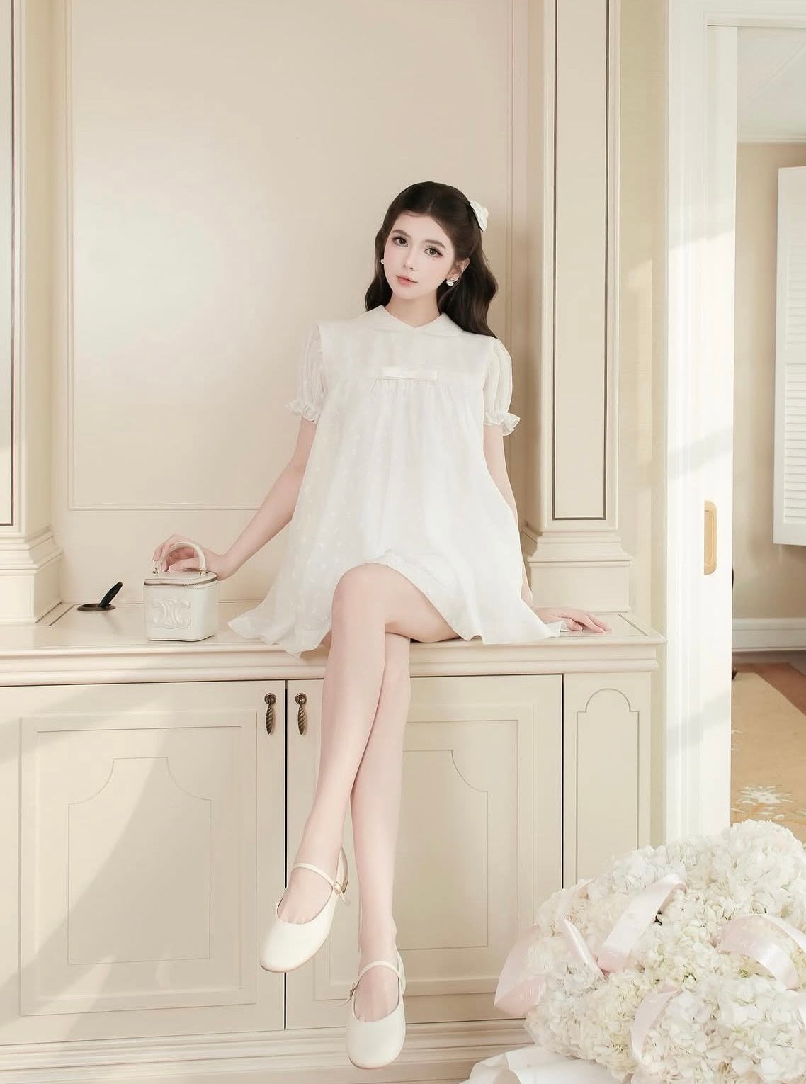 Aguja Ha Thao Babydoll Dress - Ready to dispatch in 48 hours