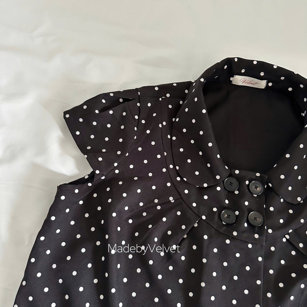 Velvet Dot Top