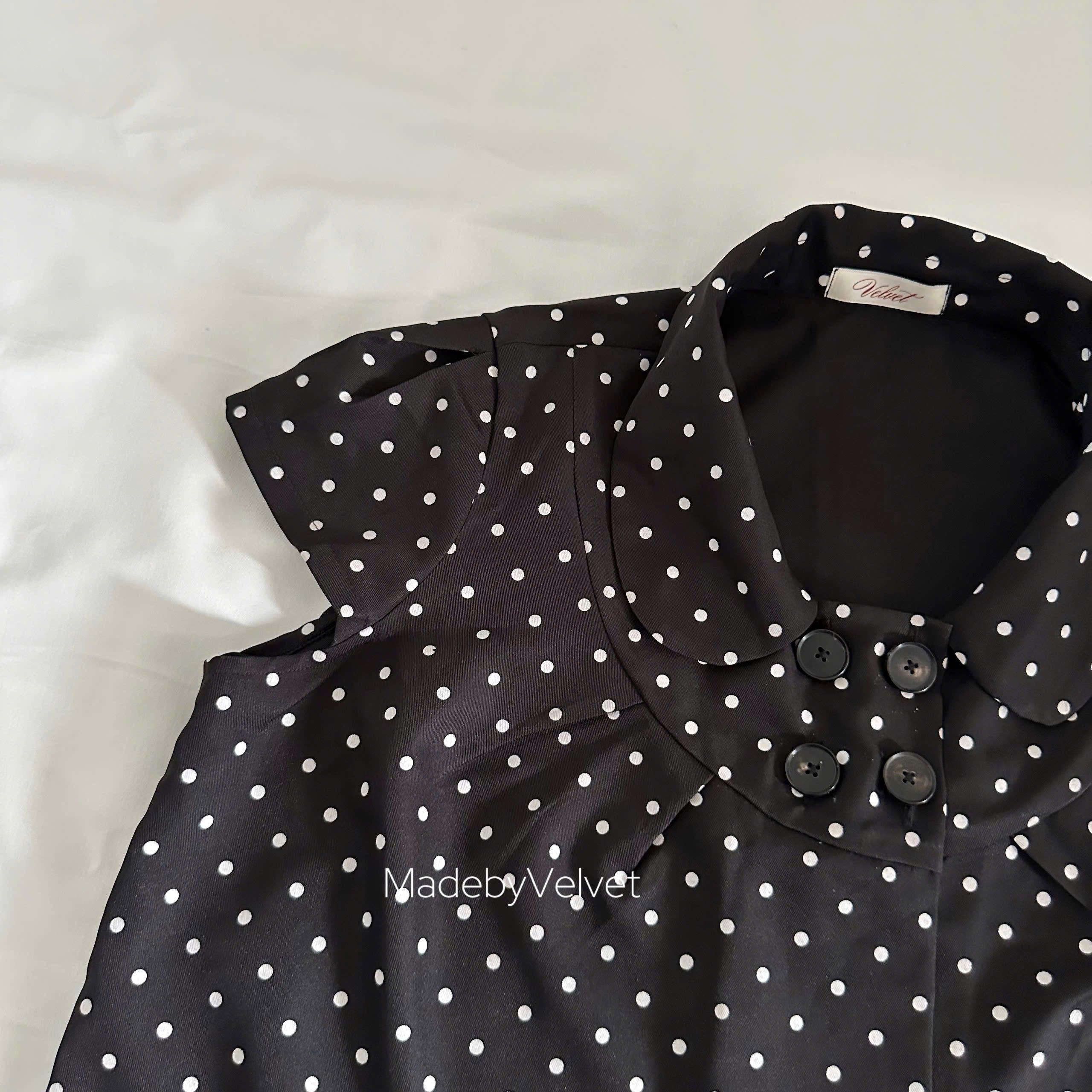 Velvet Dot Top