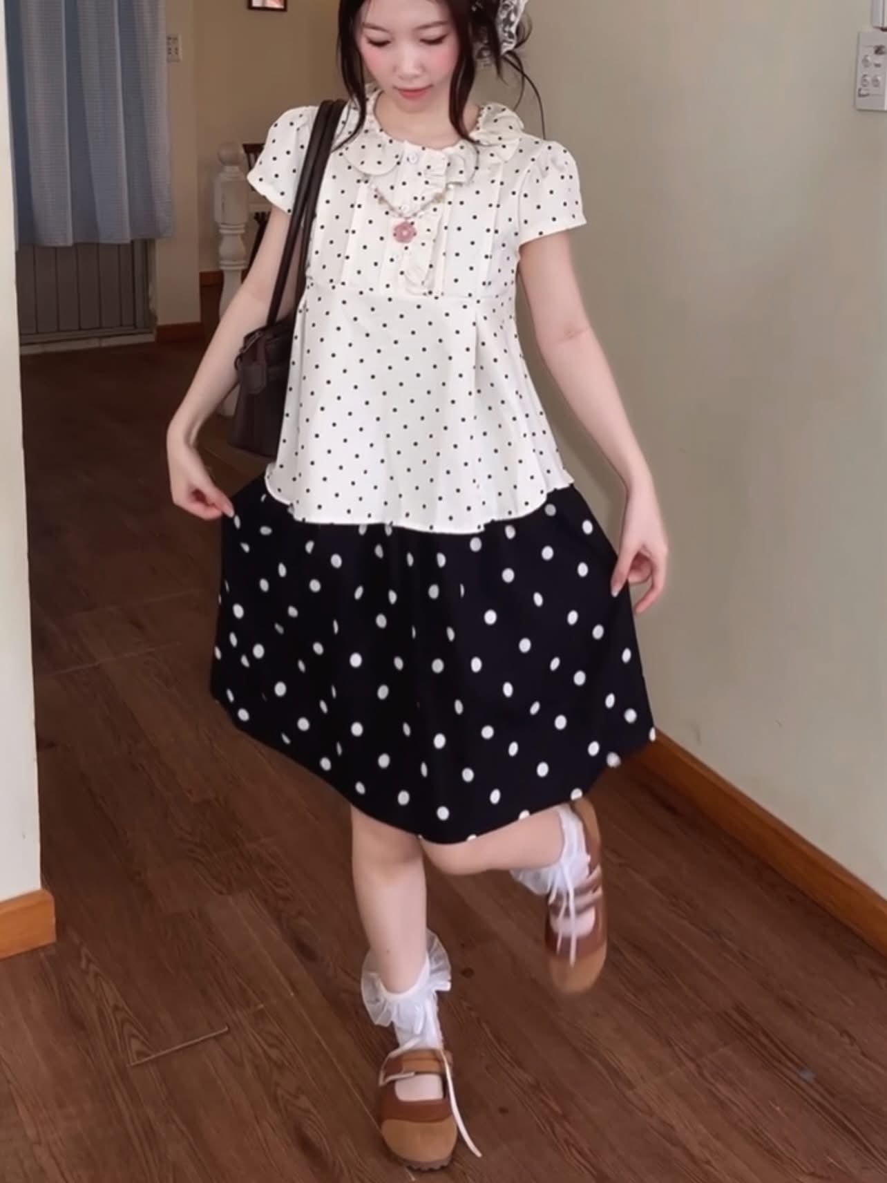 NCN Fencii Polka Dots Top