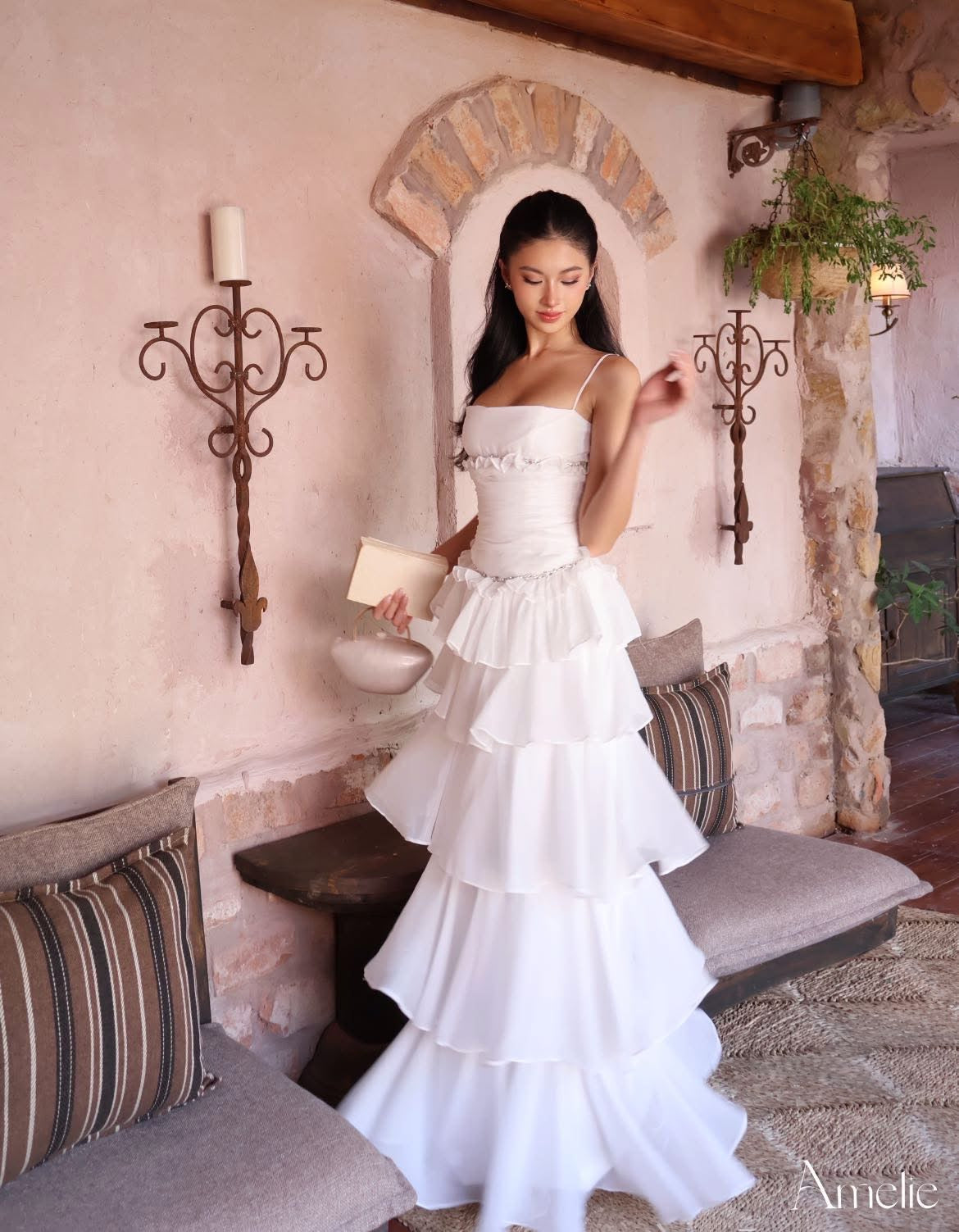 Amelie Marine Dress - Instock ready to dispatch in 48 hours