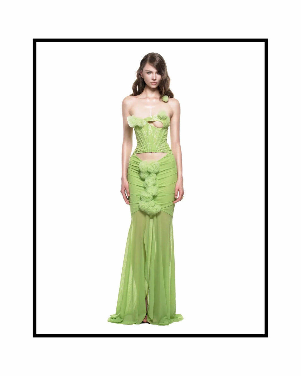 Ibiboss ALLORA DRESS - AVOCADO