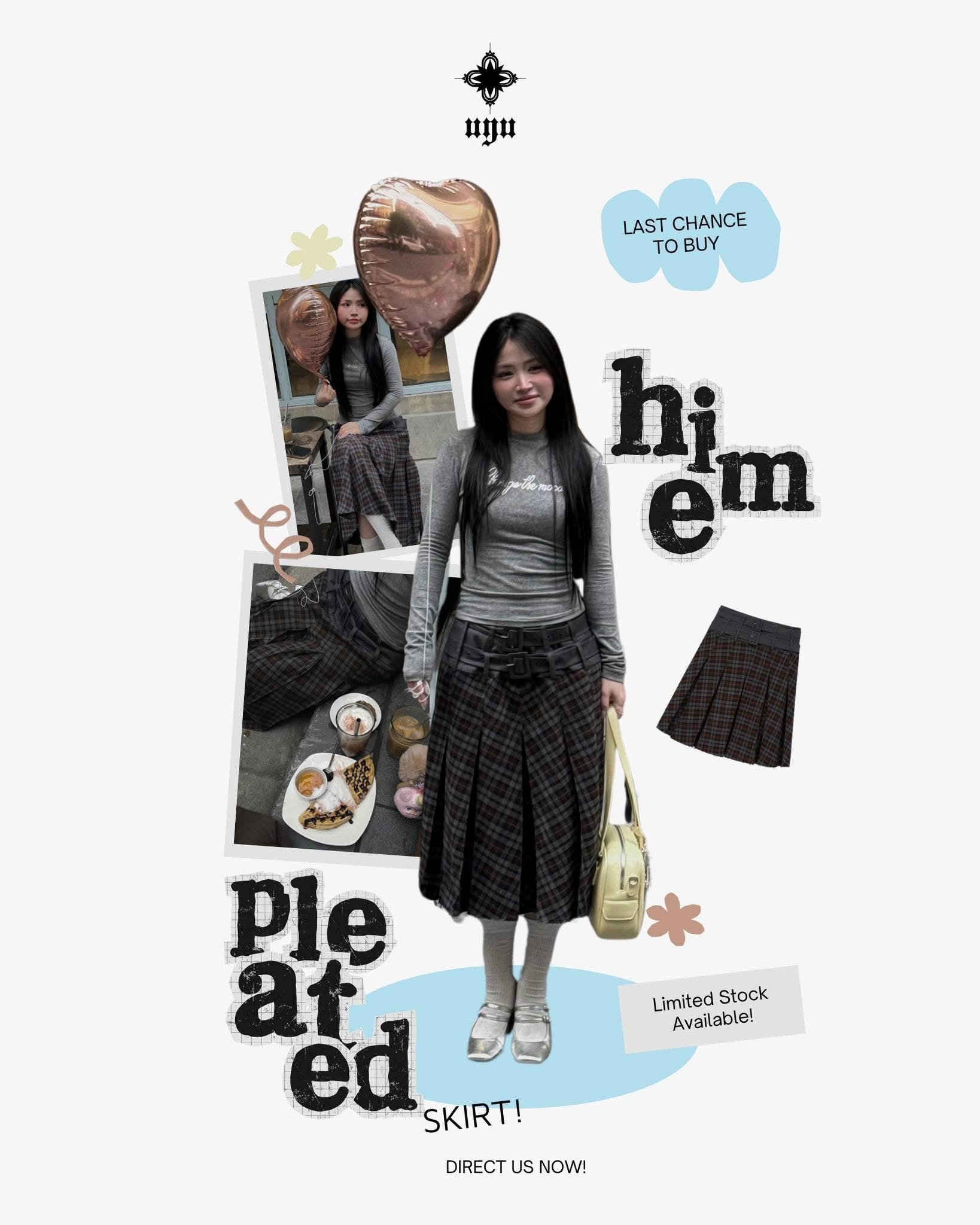 UYU Hime Plated Skirt - Ready to dispatch in 48 hours