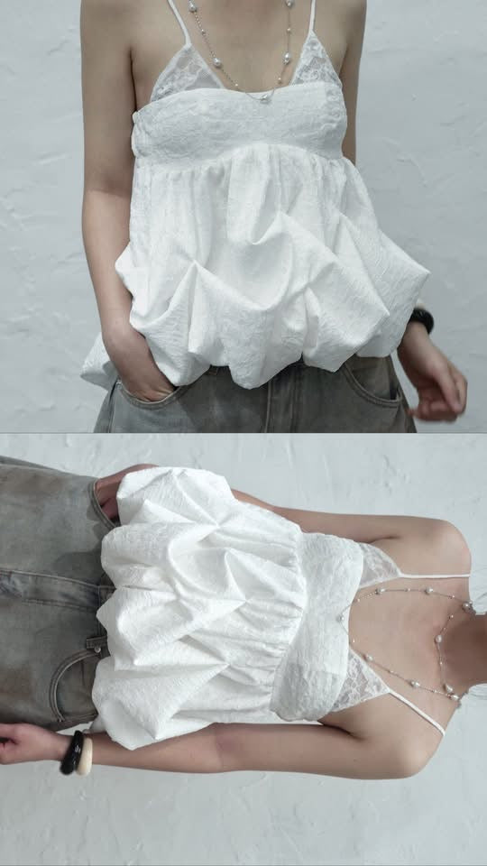 Holytee Babydoll Cloud Top
