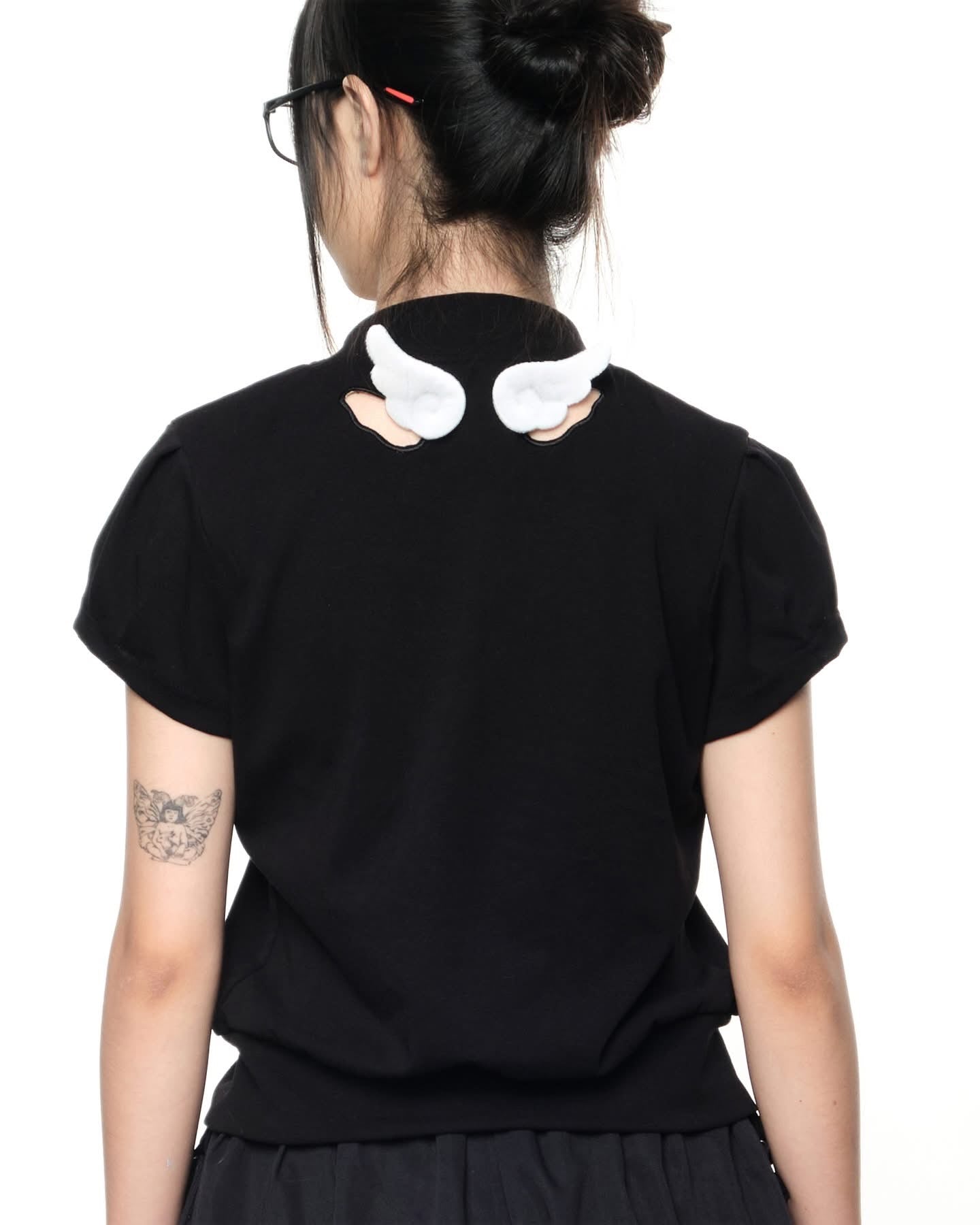 UYU Sakura Wing Zipper Top