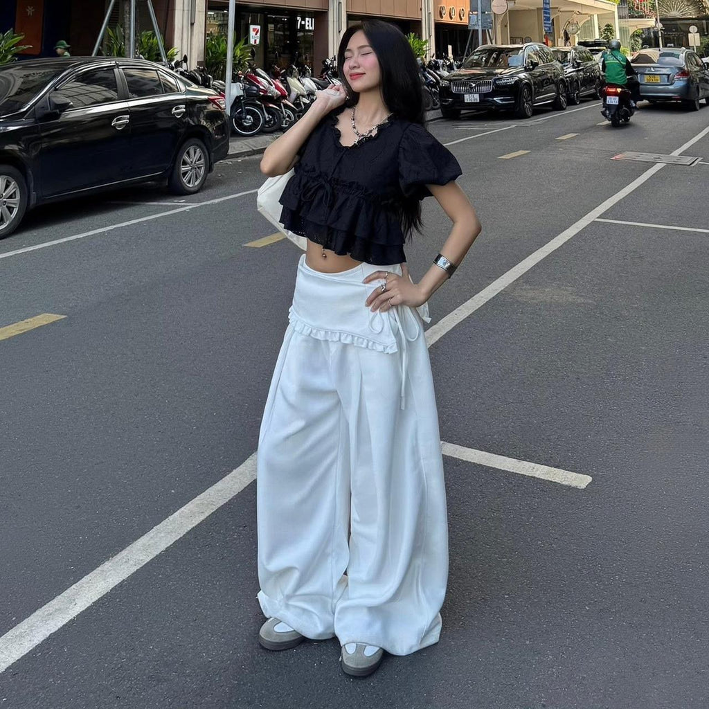 M.Studio Wide-Leg Highwaist Pants - Ready to dispatch in 48 hours