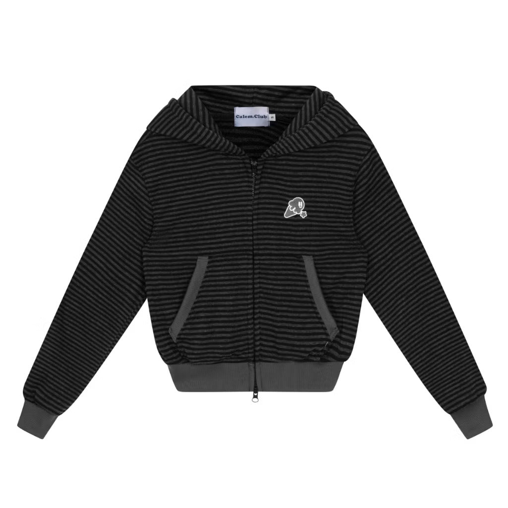 Calem.Club Hoodie Zip All Day Stripe