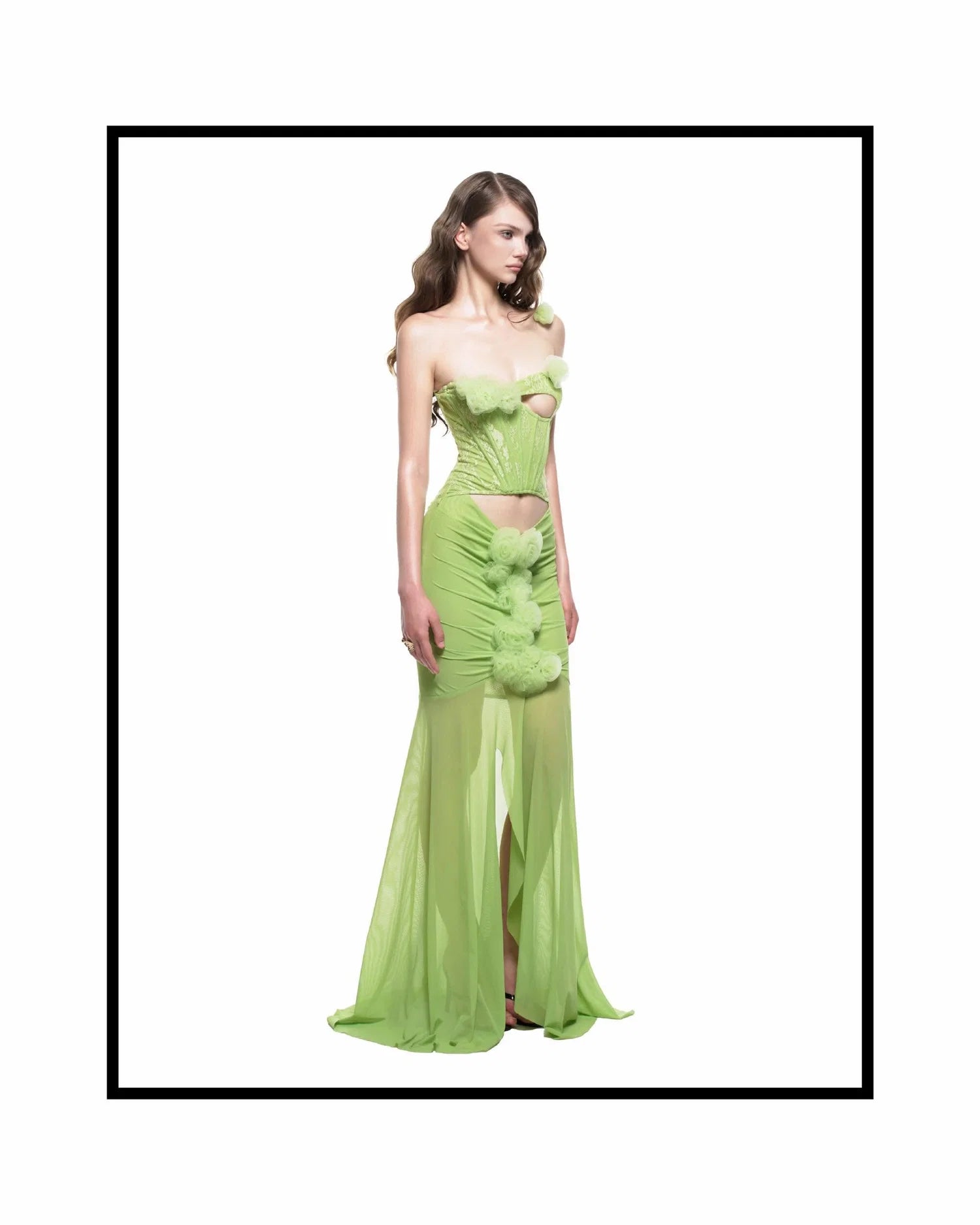 Ibiboss ALLORA DRESS - AVOCADO