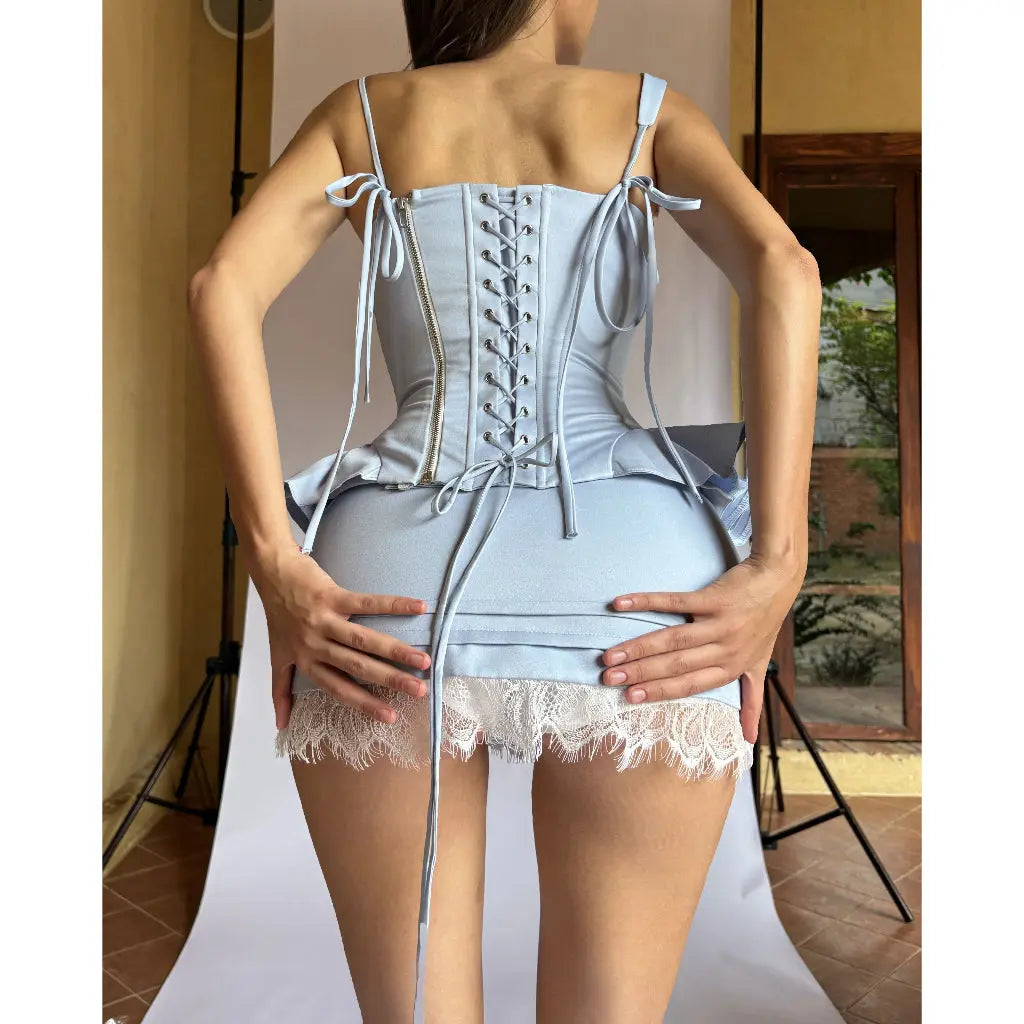 Cherion Ophelia Corset & Lace Mini Set