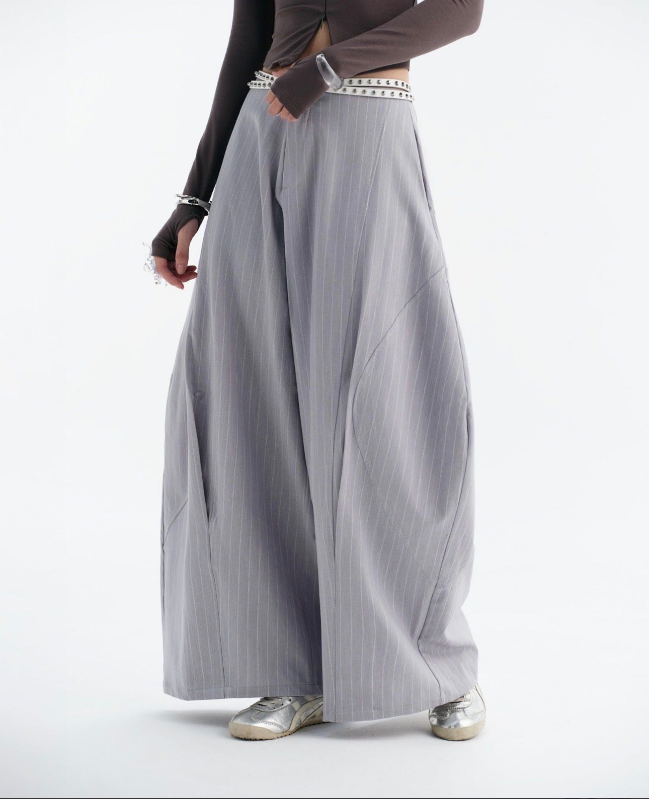 BunnyhillConcepts Luft Pants ( Blue Grey Striped ) - Ready to dispatch in 48 hours