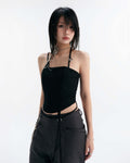Lullaby Halter Top (Black)