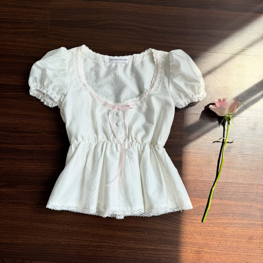 My Baby doll Top - White (Pre-order)