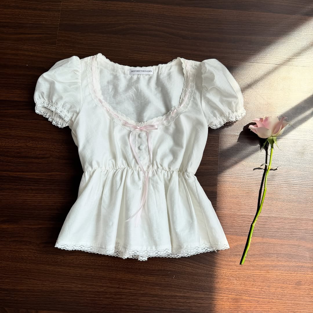 My Baby doll Top - White (Pre-order)