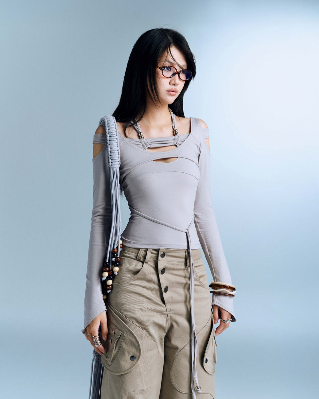 SERAFIN TOP (GREY) (Pre-order)