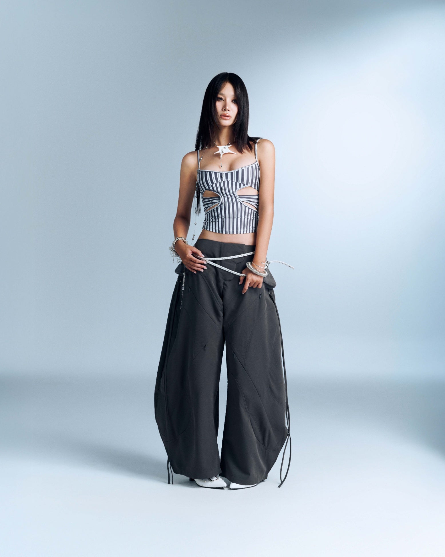 LUCINE TOP (NAVY STRIPES)