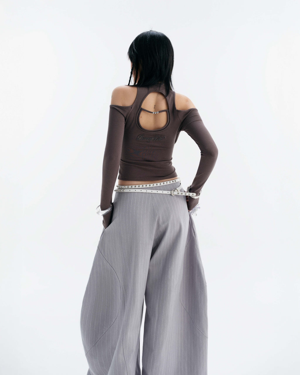 CASPIAN LONG SLEEVE TOP (GREY)