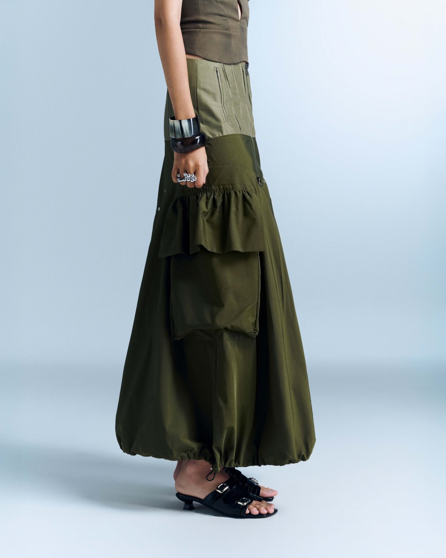 MURELLE SKIRT (MOSS GREEN) (Pre-order)