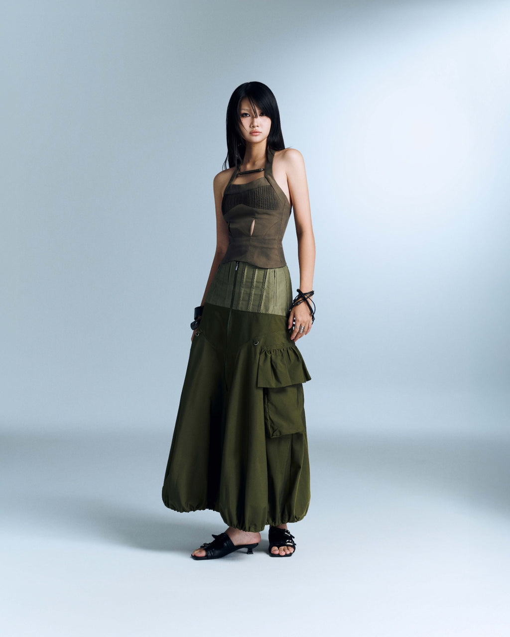 MURELLE SKIRT (MOSS GREEN) (Pre-order)