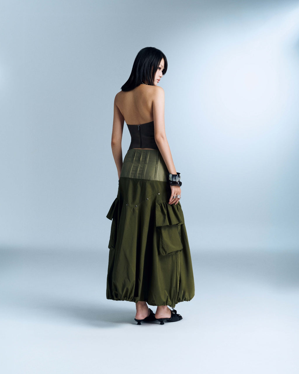 MURELLE SKIRT (MOSS GREEN) (Pre-order)