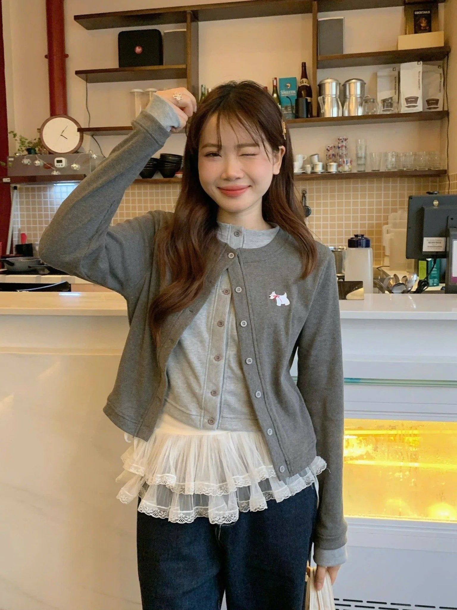 Kill System Westie Cardigan (pre-order)