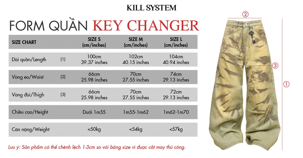 Kill system Key Changer Pants