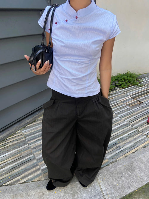 "BLACK BAMBOO" BAGGY PANTS