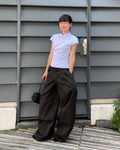 "BLACK BAMBOO" BAGGY PANTS