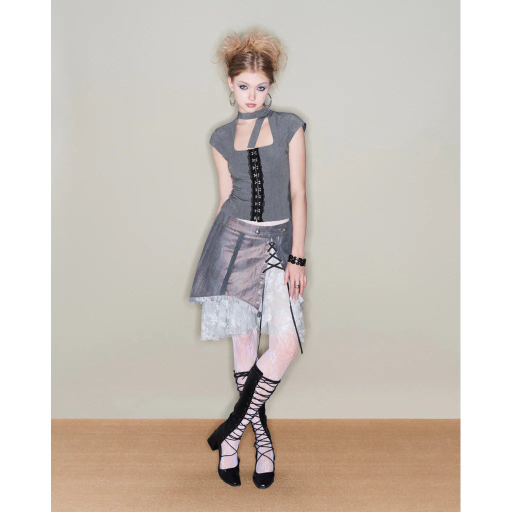 Into.Eight-Glitch Skirt