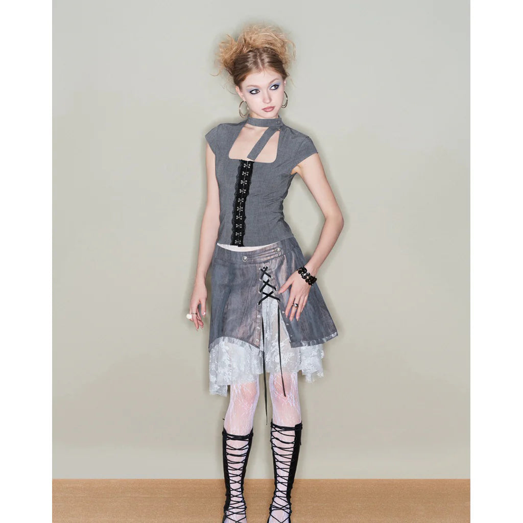 Into.Eight-Glitch Skirt