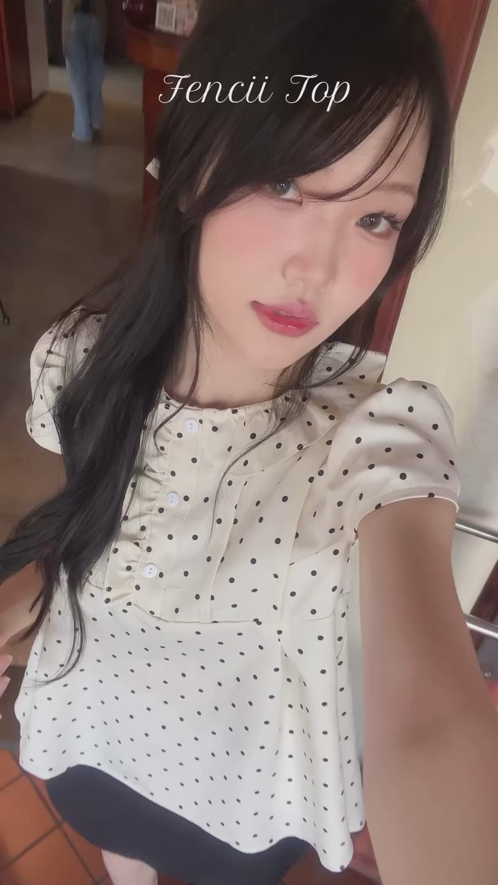 NCN Fencii Polka Dots Top